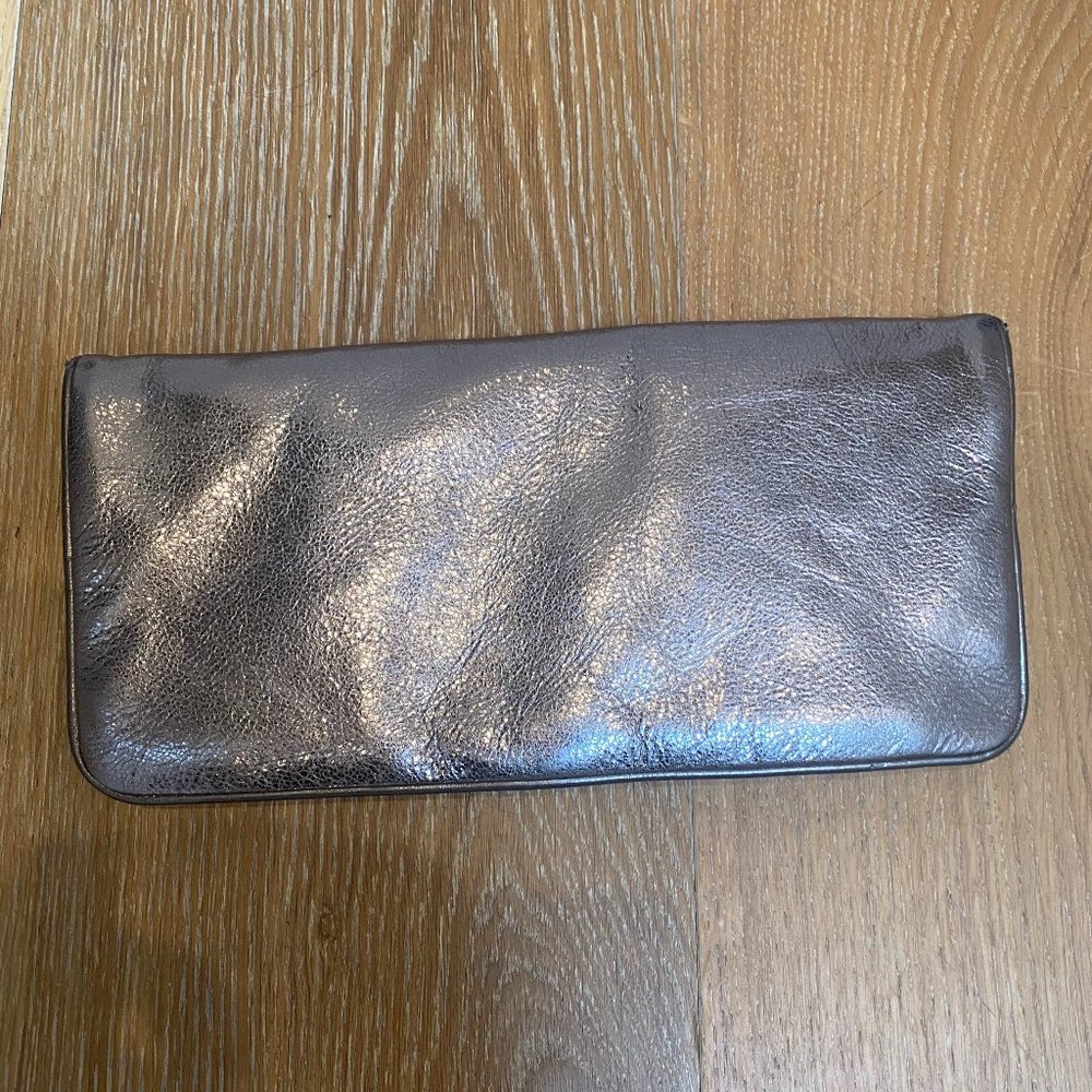 Metallic Silver Club Monaco Clutch
